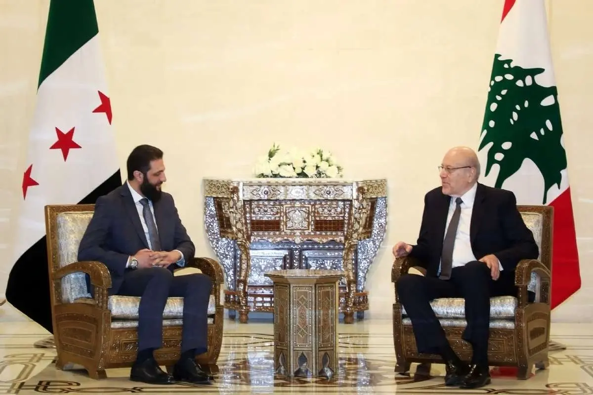 (ویدئو) دیدار نخست وزیر لبنان با الجولانی