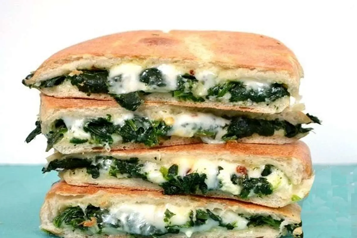 ساندویچ مرغ و اسفناج؛ ساندویچ خوشمزه و مقوی