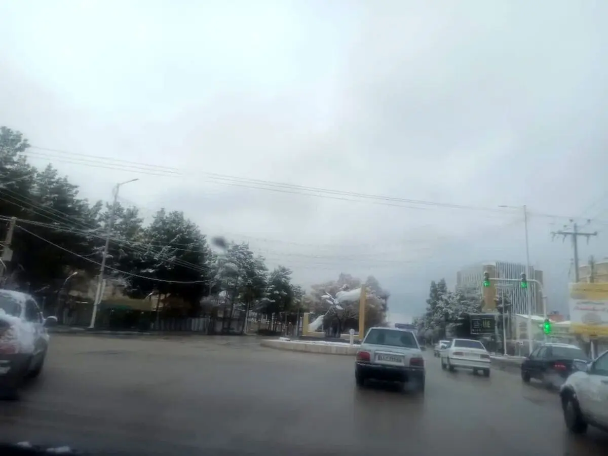 (ویدیو) بارش برف در این شهر ایران بعد از ۷۲۳ روز!