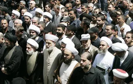 عکس> آیت الله جنتی در مراسم تشییع علامه فضل الله
