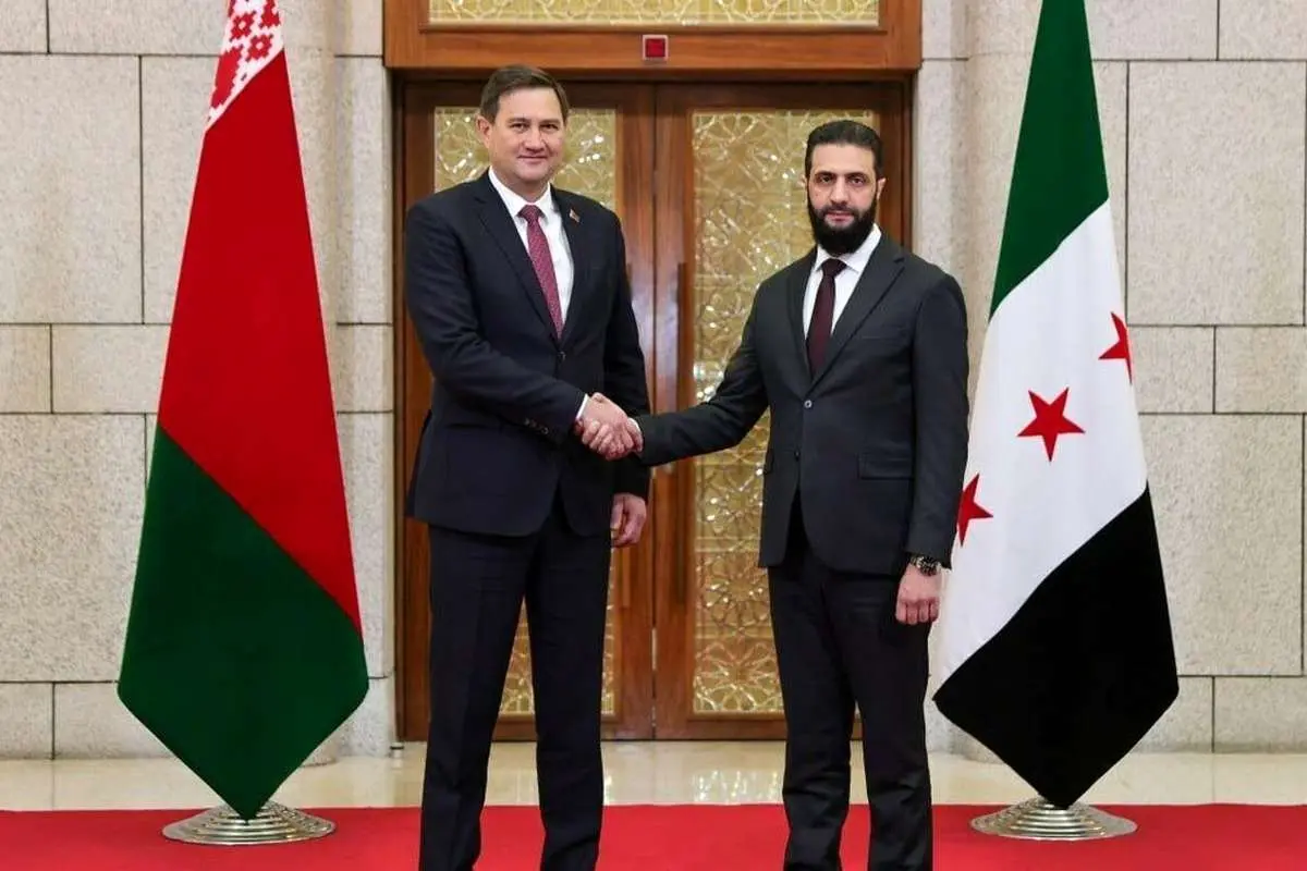 (ویدئو) دیدار وزیر خارجه بلاروس با الجولانی در دمشق