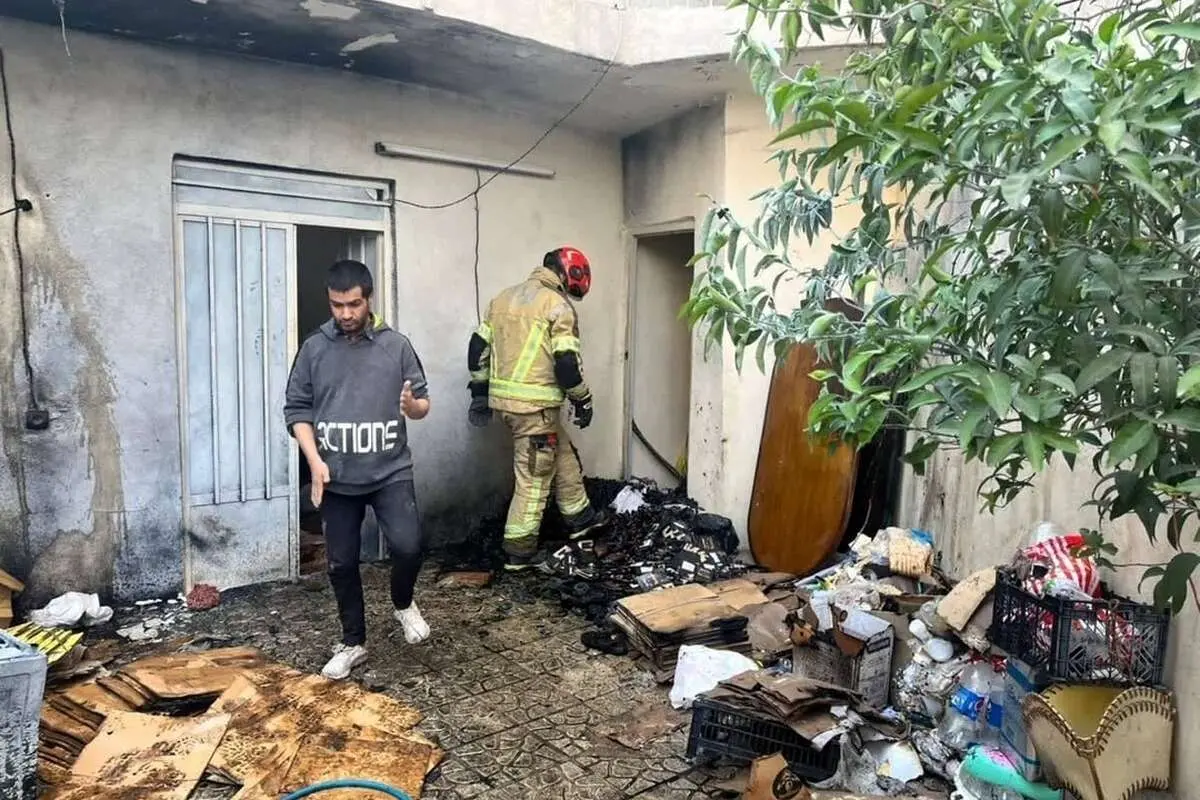 (تصاویر) اولین حادثۀ چهارشنبه‌سوری در شهرری!