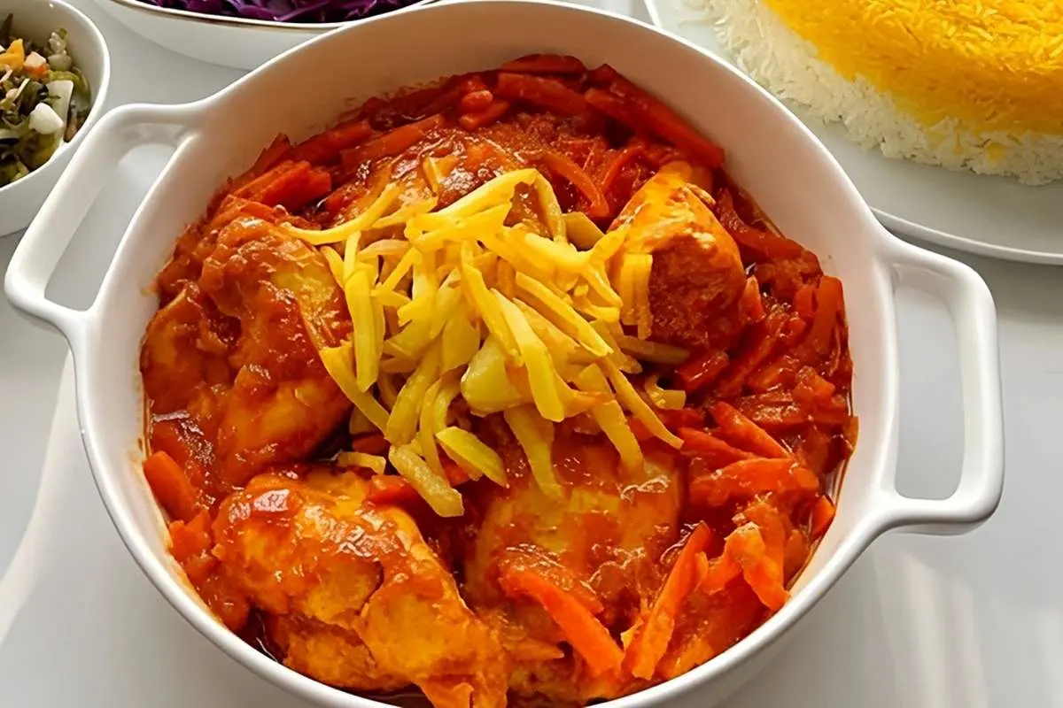 طرز تهیه مرغ خوشمزه با هویج و آلو