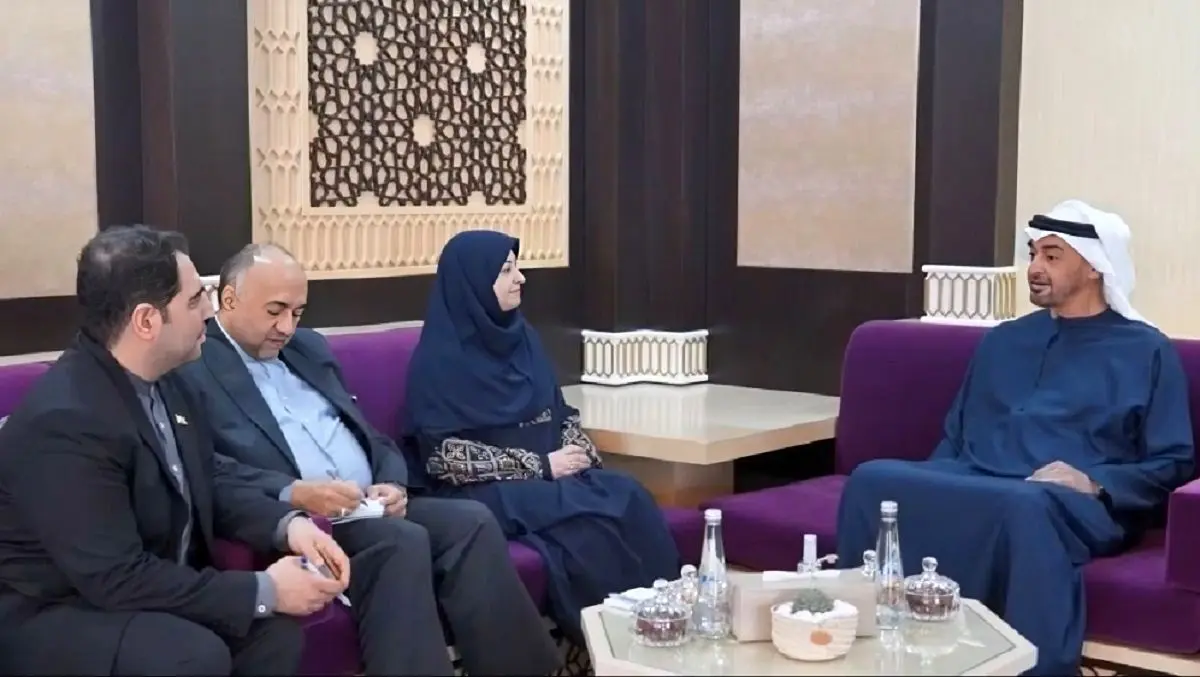 دیدار معاون رئیس جمهور با رئیس کشور امارات