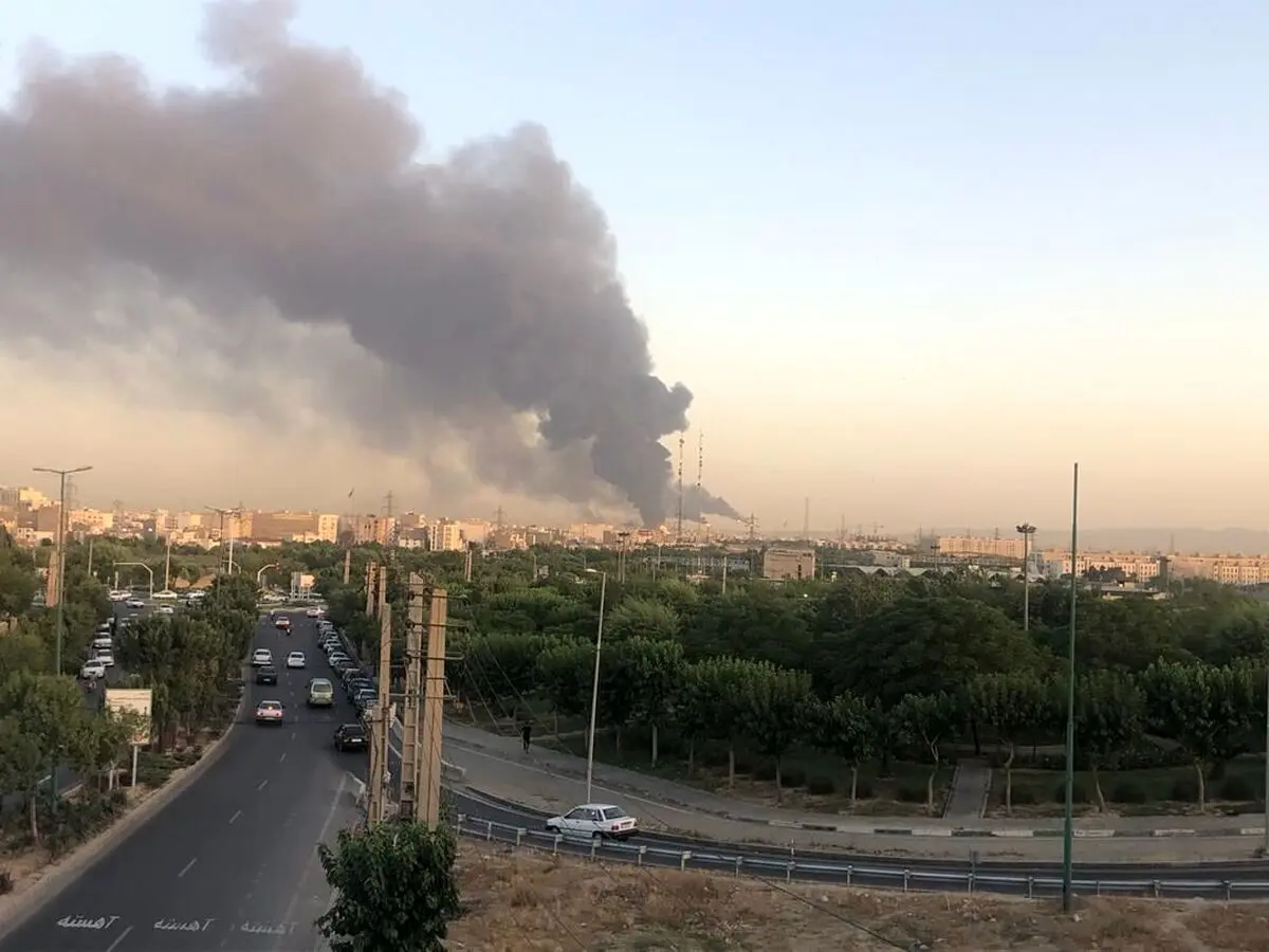 (ویدئو) حال و هوای مخازن نفت جنوب تهران پس از حادثه امروز