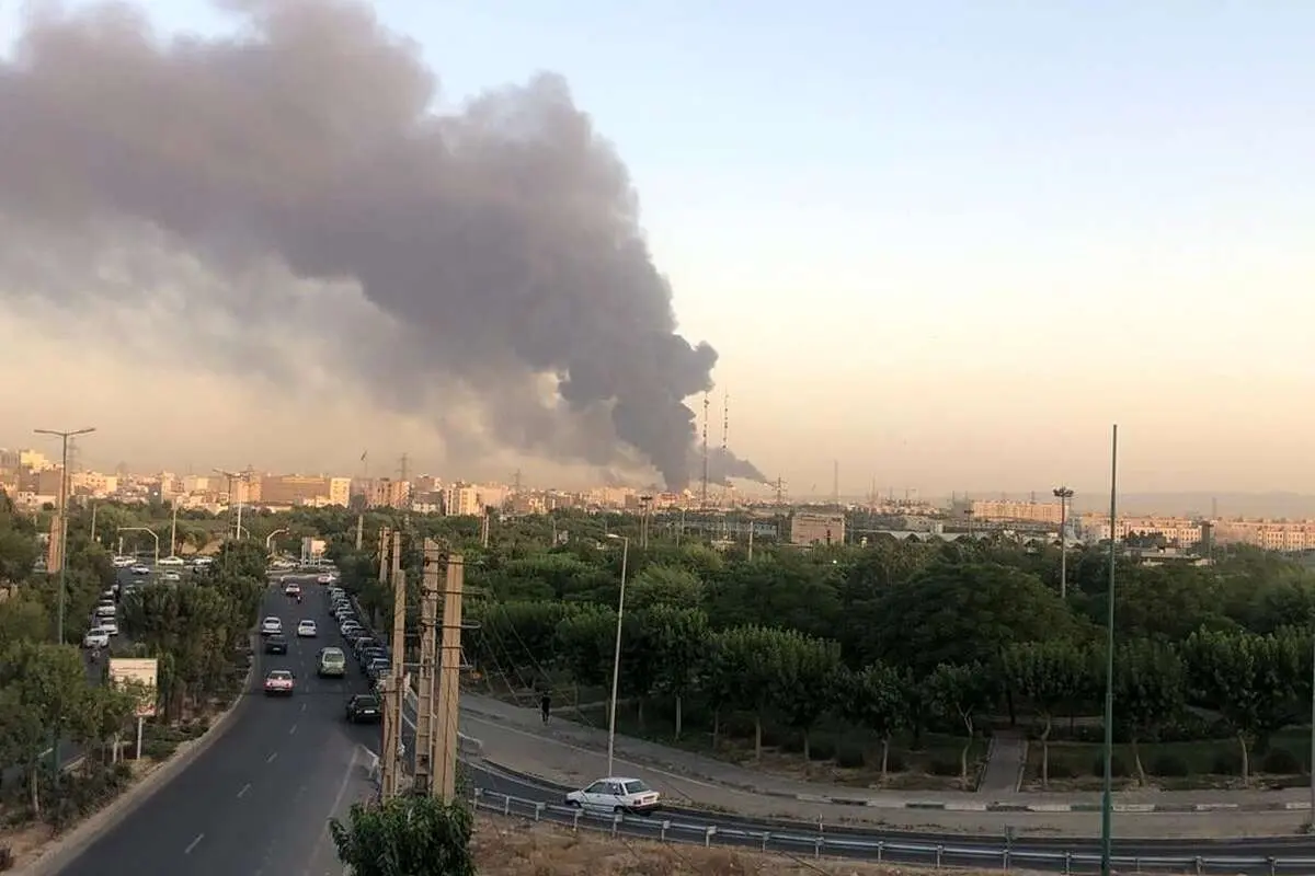 (ویدئو) حال و هوای مخازن نفت جنوب تهران پس از حادثه امروز