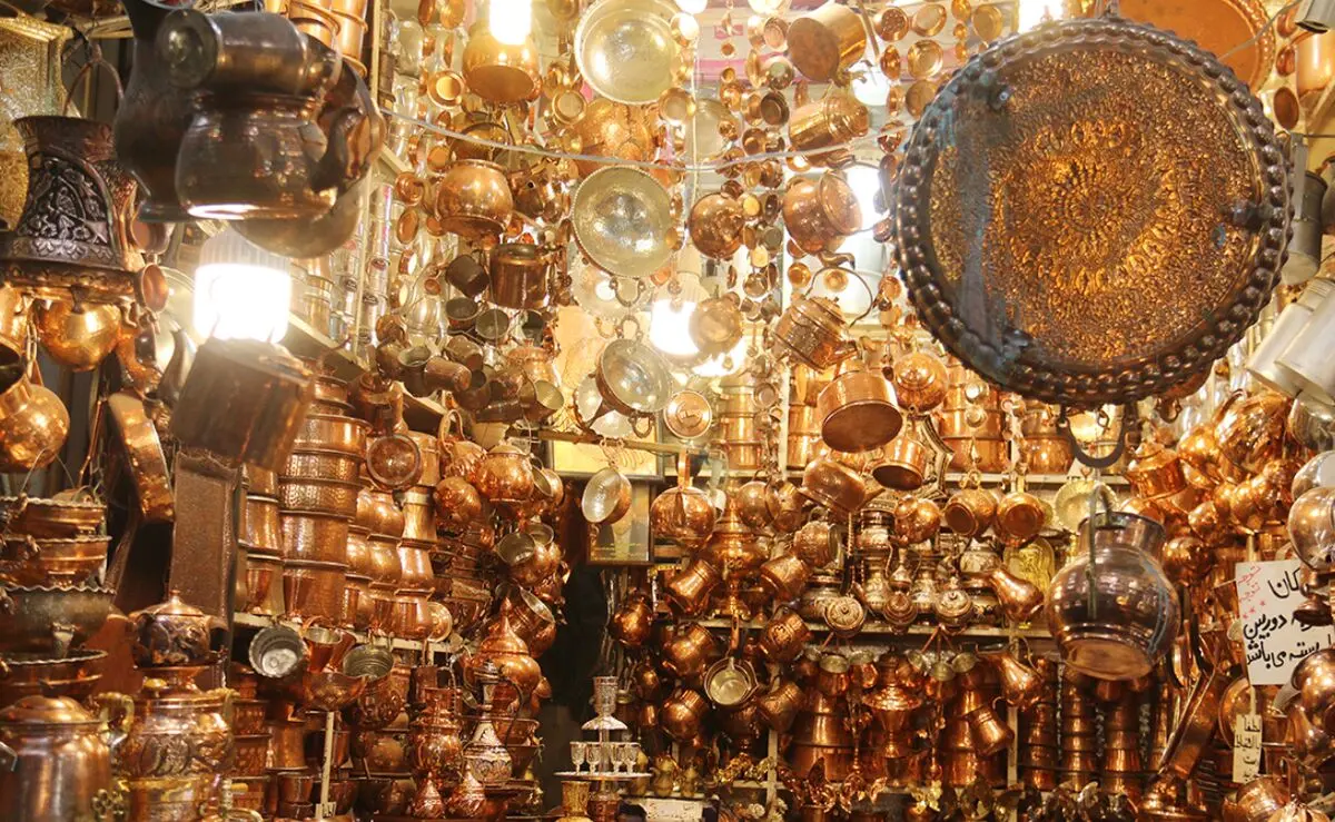 (عکس) ۷۳ سال قبل؛ بازار مسگر‌های شیراز