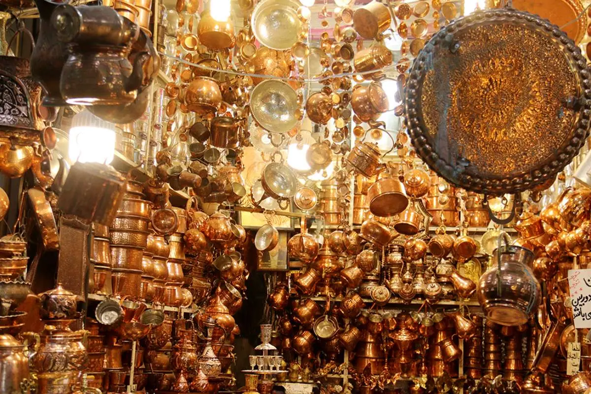(عکس) ۷۳ سال قبل؛ بازار مسگرهای شیراز