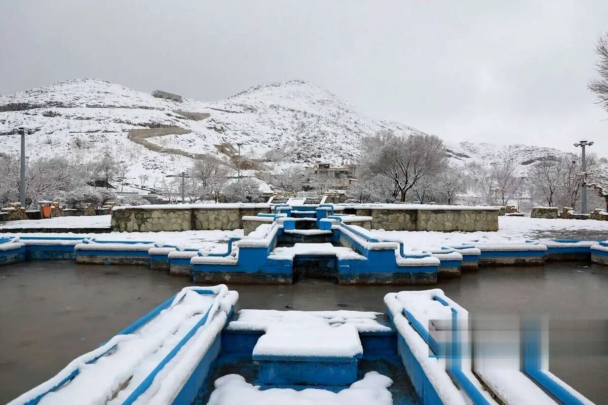 (تصاویر) بارش برف در اراک