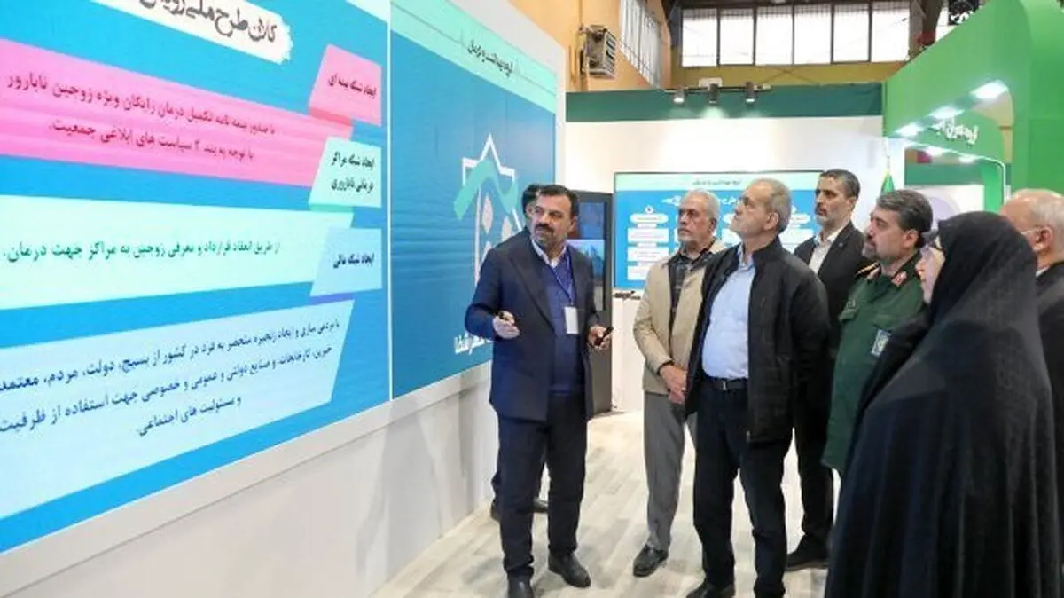 بازدید رئیس‌جمهوری از نمایشگاه «الگو‌های مسیر پیشرفت»
