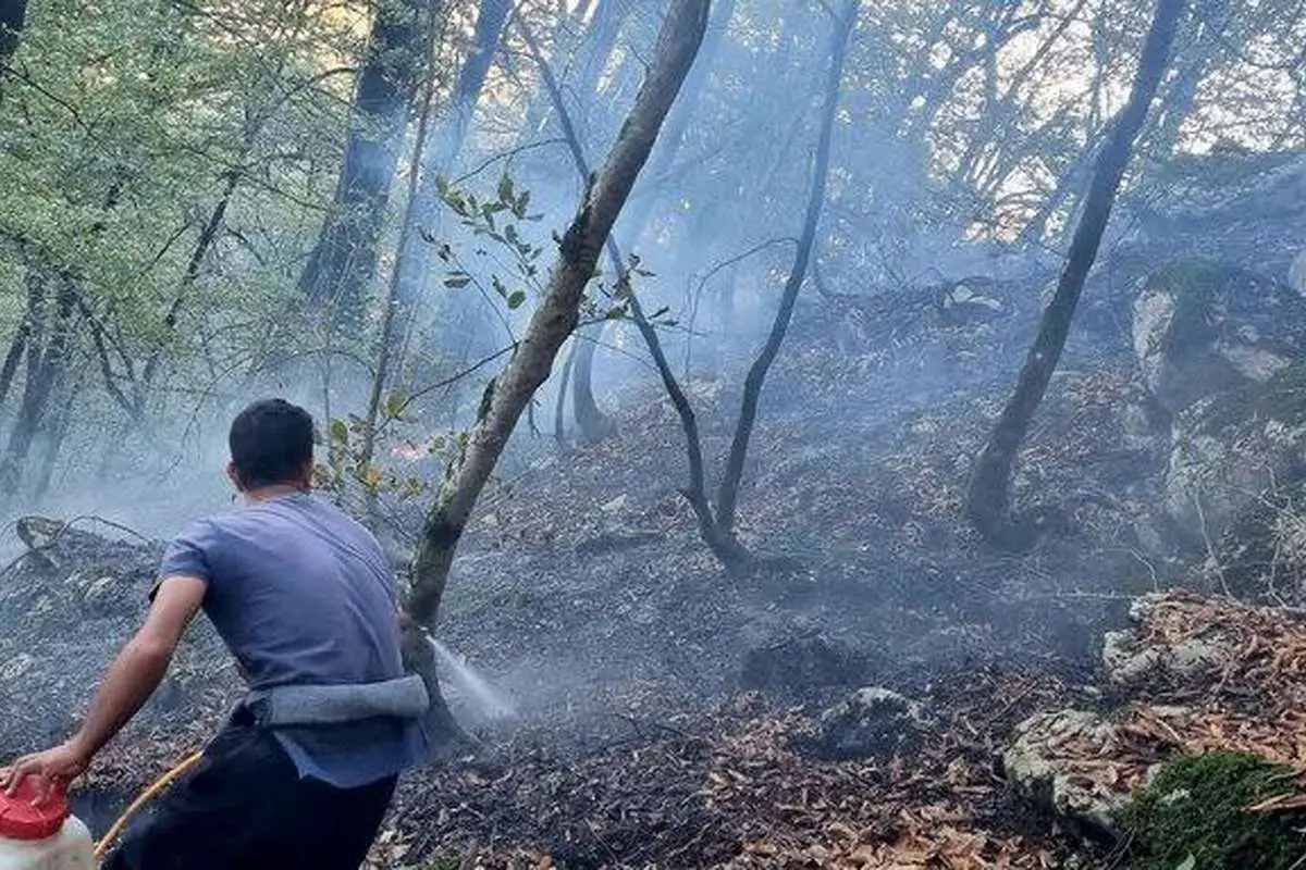 آتشسوزی در «جنگل ابر» استان سمنان