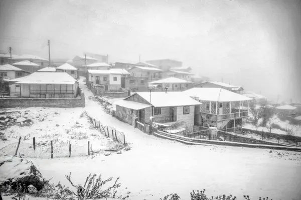 تصاویر؛ بارش برف پاییزی در روستاهای کوهستانی سوادکوه
