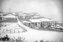 تصاویر؛ بارش برف پاییزی در روستاهای کوهستانی سوادکوه
