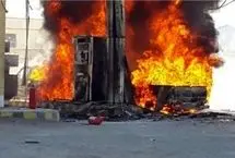 انفجار در پمپ‌بنزین جهرم
