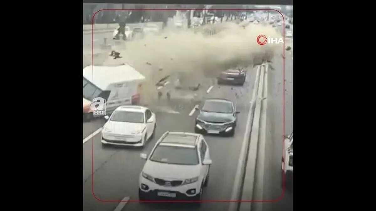 ببینید؛ سانحه رانندگی عجیب در باکو