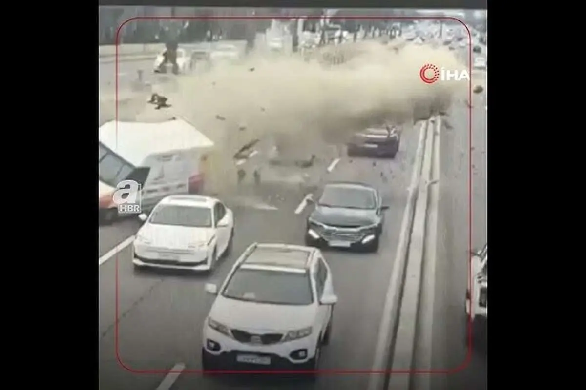 ببینید؛ سانحه رانندگی عجیب در باکو