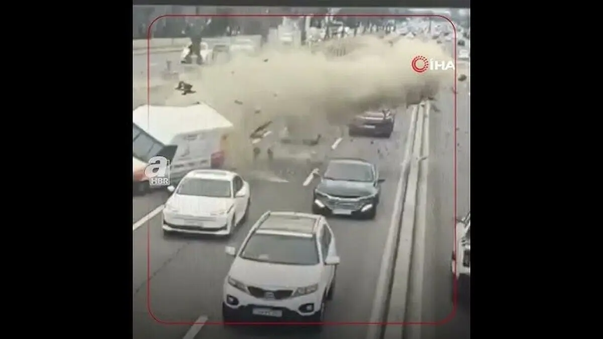 ببینید؛ سانحه رانندگی عجیب در باکو