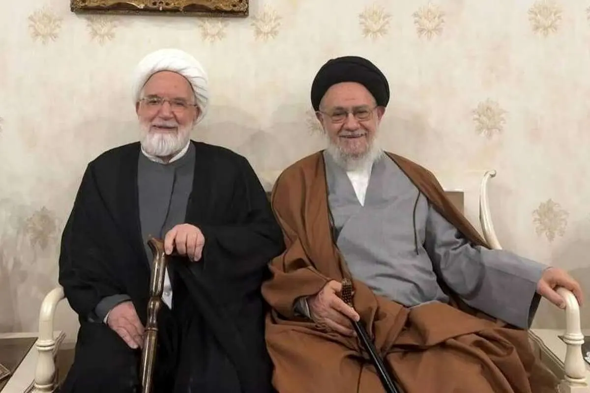 دیدار موسوی خوئینیها با مهدی کروبی