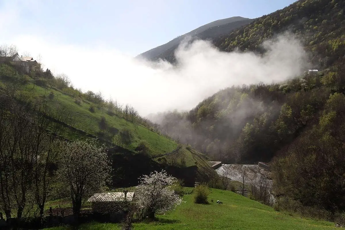 تصاویر؛ طبیعت بهاری کوهستان چالوس
