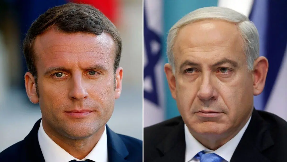 نتانیاهو در تماس با مکرون: با تشکیل کشور فلسطینی مخالفم