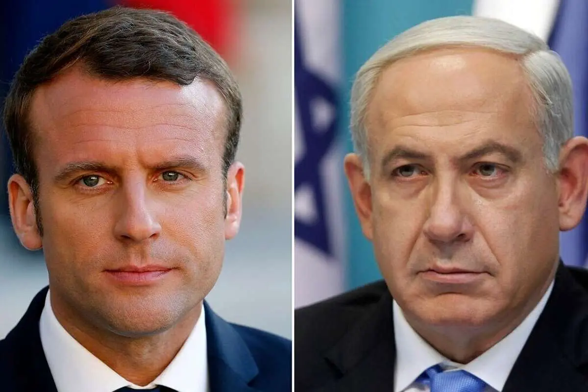 نتانیاهو در تماس با مکرون: با تشکیل کشور فلسطینی مخالفم