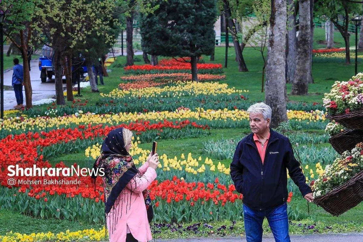 تصاویر؛ جشنواره گل‌های لاله مشهد