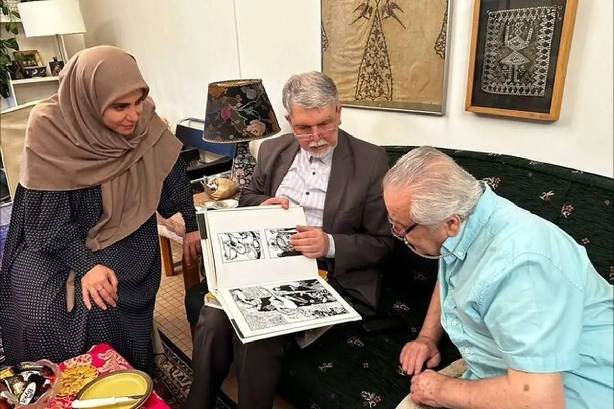 وزیر ارشاد به منزل قباد شیوا رفت