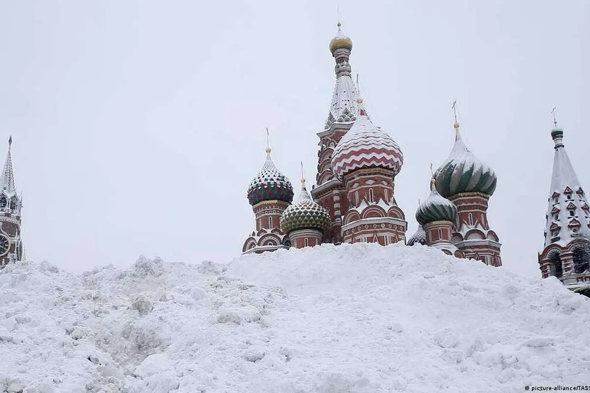 ببینید؛ بارش یک ماه برف در مسکو طی چند روز