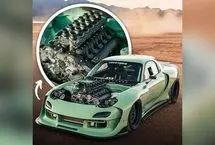 تصاویر باورنکردنی از قلب تپنده پاگانی زوندا در کالبد یک مزدا RX-7