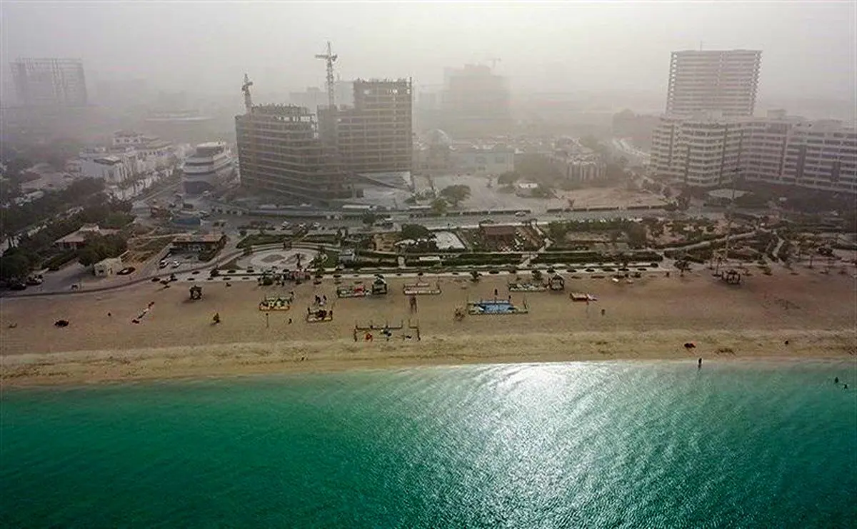 آلودگی هوا مدارس کیش را تعطیل کرد