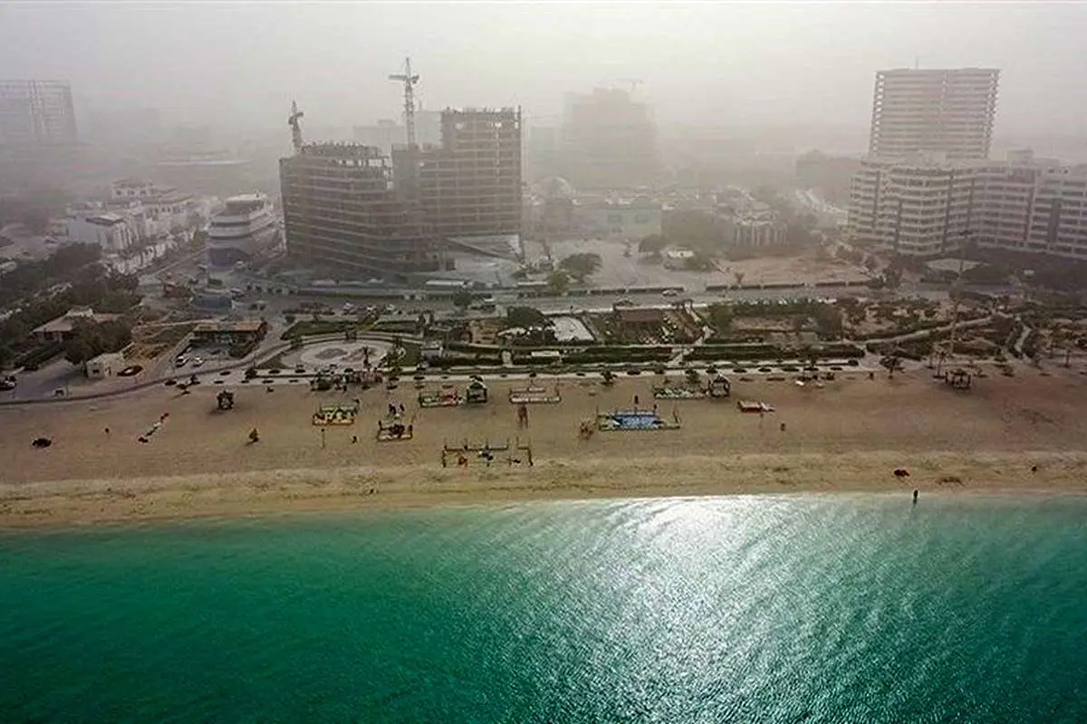 آلودگی هوا مدارس کیش را تعطیل کرد