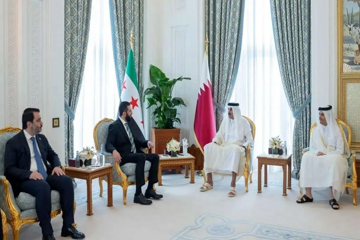 الجولانی و امیر قطر دیدار کردند