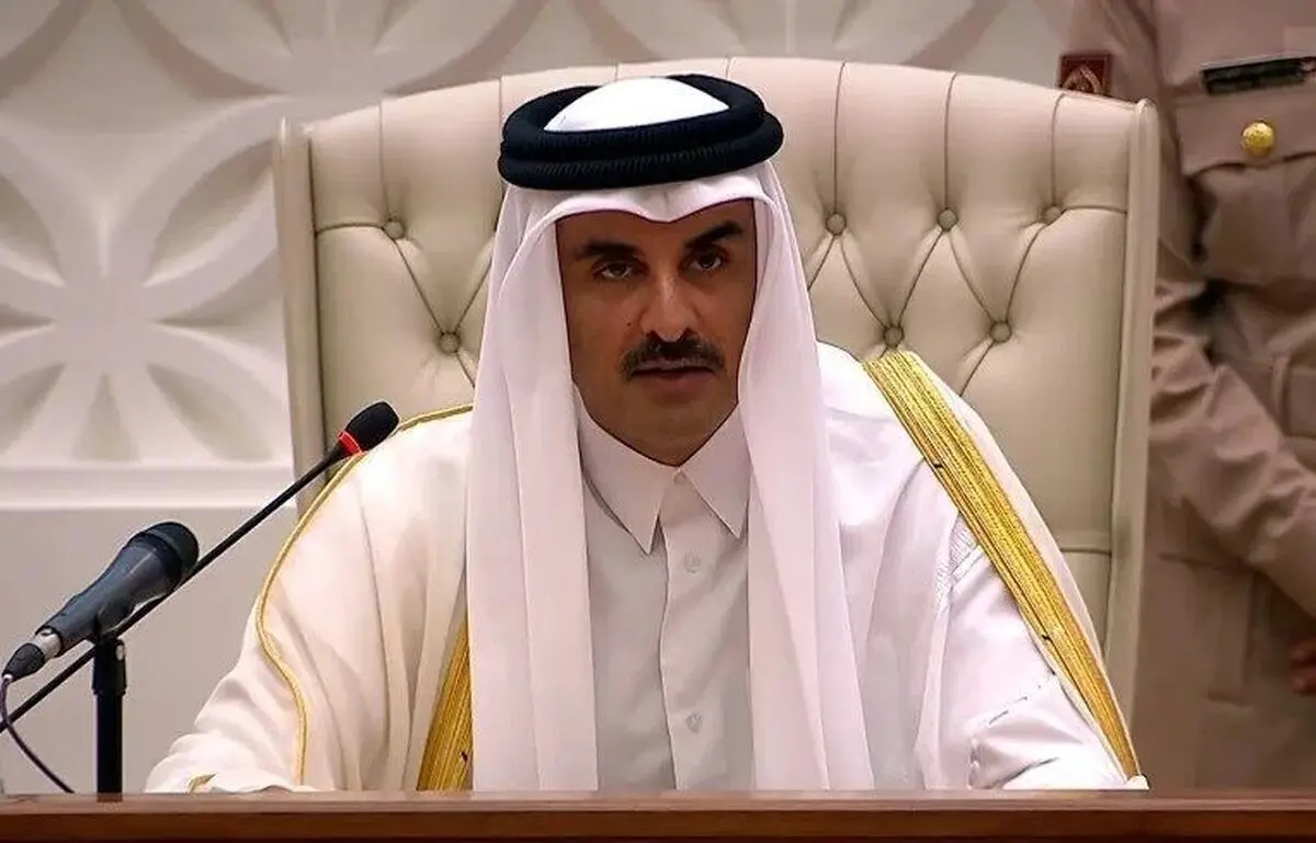 دیدار امیر قطر با رئیس‌جمهور روسیه