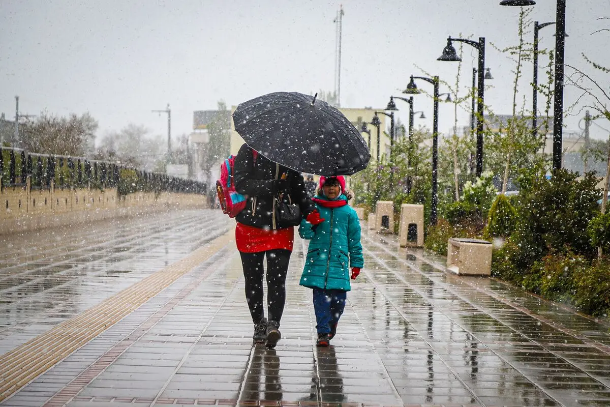 تصاویر؛ بارش برف بهاری در زنجان