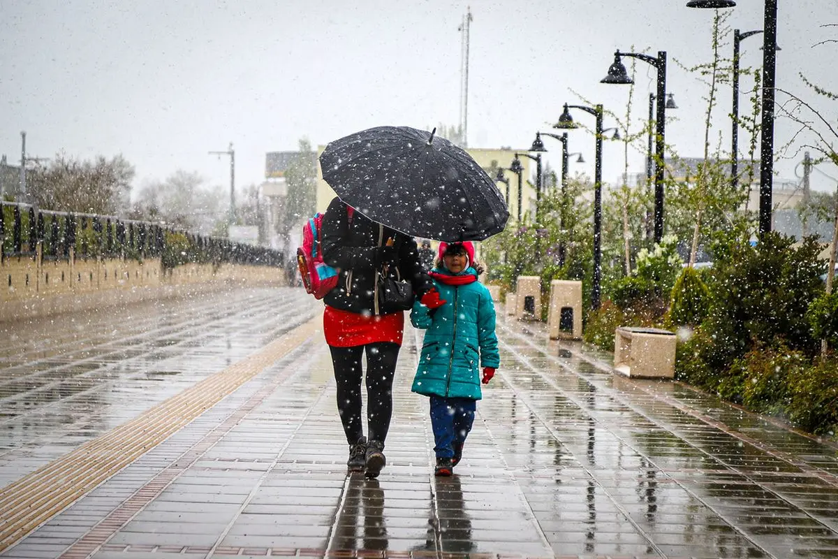 تصاویر؛ بارش برف بهاری در زنجان