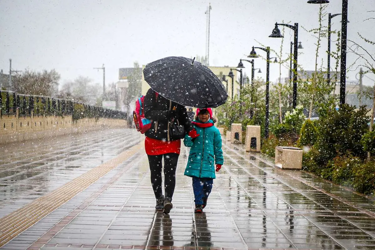 تصاویر؛ بارش برف بهاری در زنجان