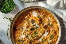 طرز تهیه خوراک عدس و بادمجان