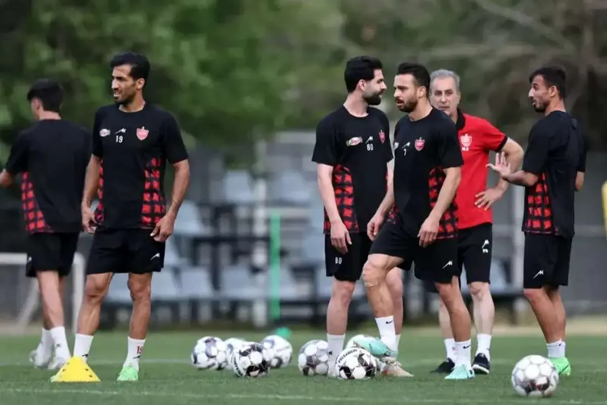 تمرین سخت و تاکتیکی پرسپولیس برای بازی با مس