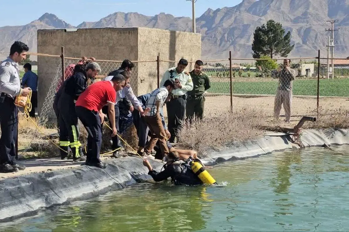 غرق شدن جوان ۱۸ ساله در استخر کشاورزی
