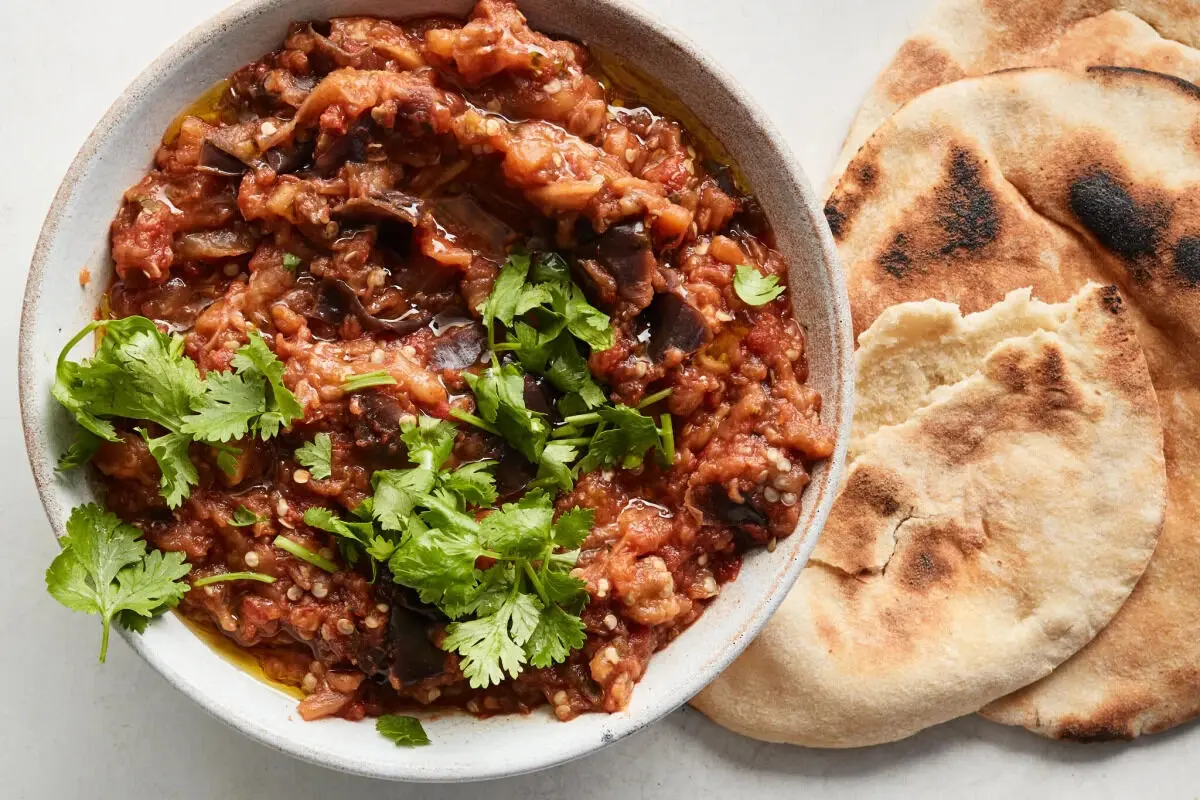 طرز تهیه زعلوک؛ خوراک بادمجان مراکشی