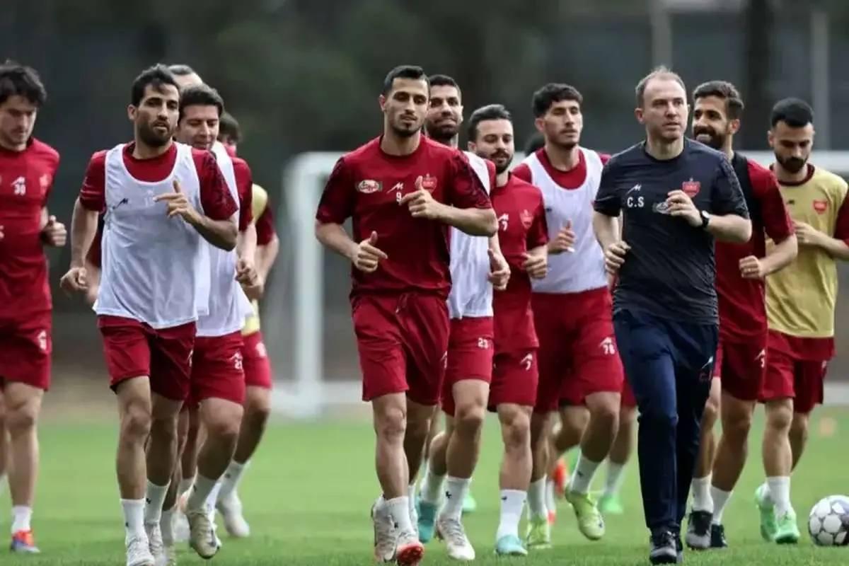 تمرین تاکتیکی پرسپولیسیها برای تقابل با مس