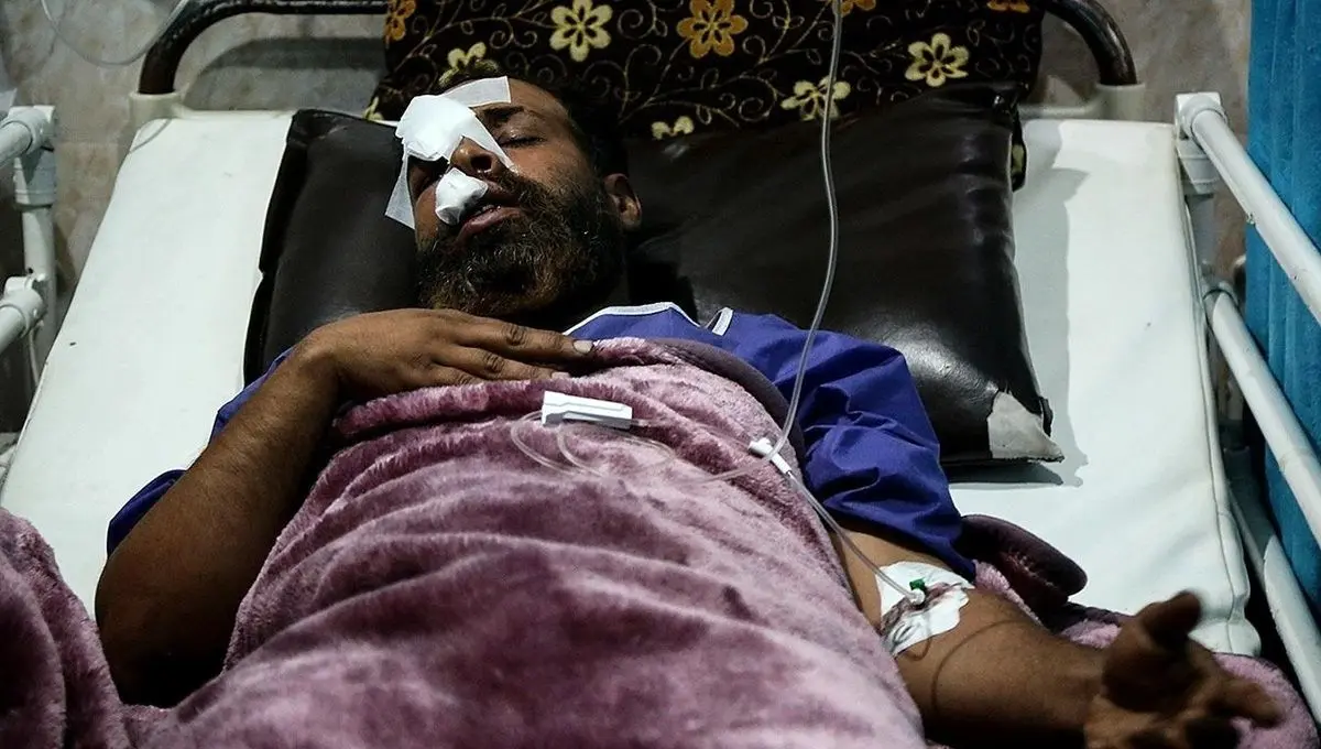 تصاویر؛ مصدومان حادثه انفجار اسکله شهید رجایی