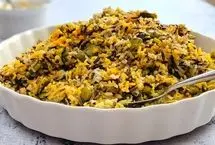 پلو باقالی مخلوط؛ پلو خوشمزه بهاری