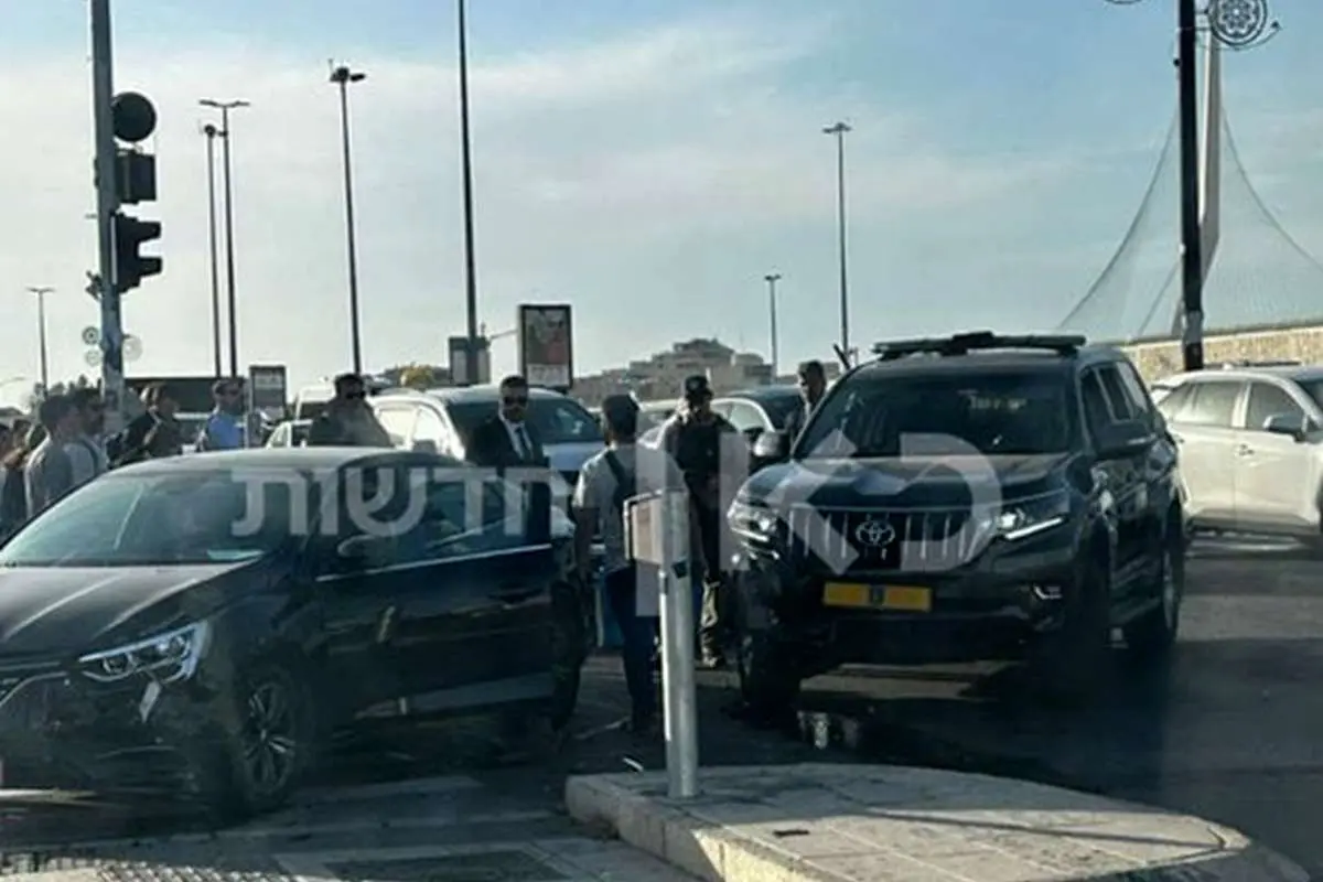 تصاویر جدید از تصادف خودرو اسکورت نتانیاهو