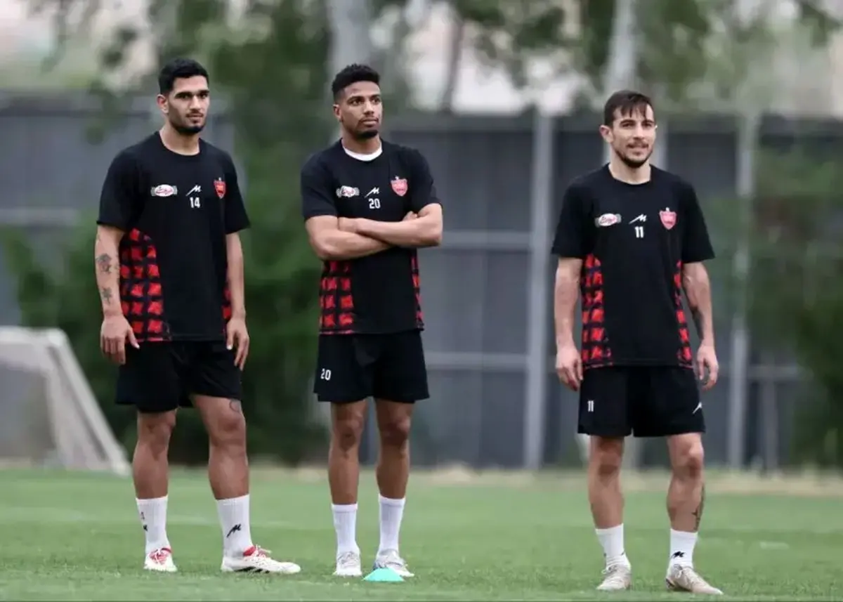تمرین تاکتیکی پرسپولیس بدون توجه به اخبار نقل و انتقالات