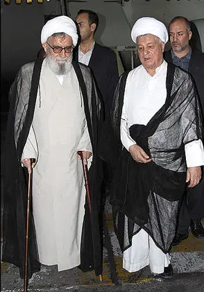 عکس> دیدار هاشمی با واعظ طبسی و فلاحیان