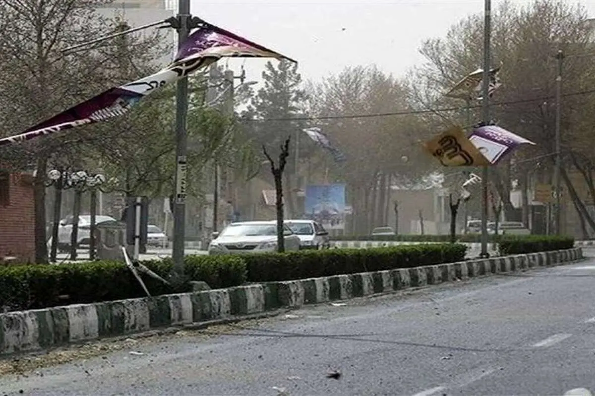 ببینید؛ سرعت طوفان در تهران به ۸۸ کیلومتر رسید