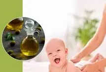 فواید ماساژ نوزاد با روغن زیتون