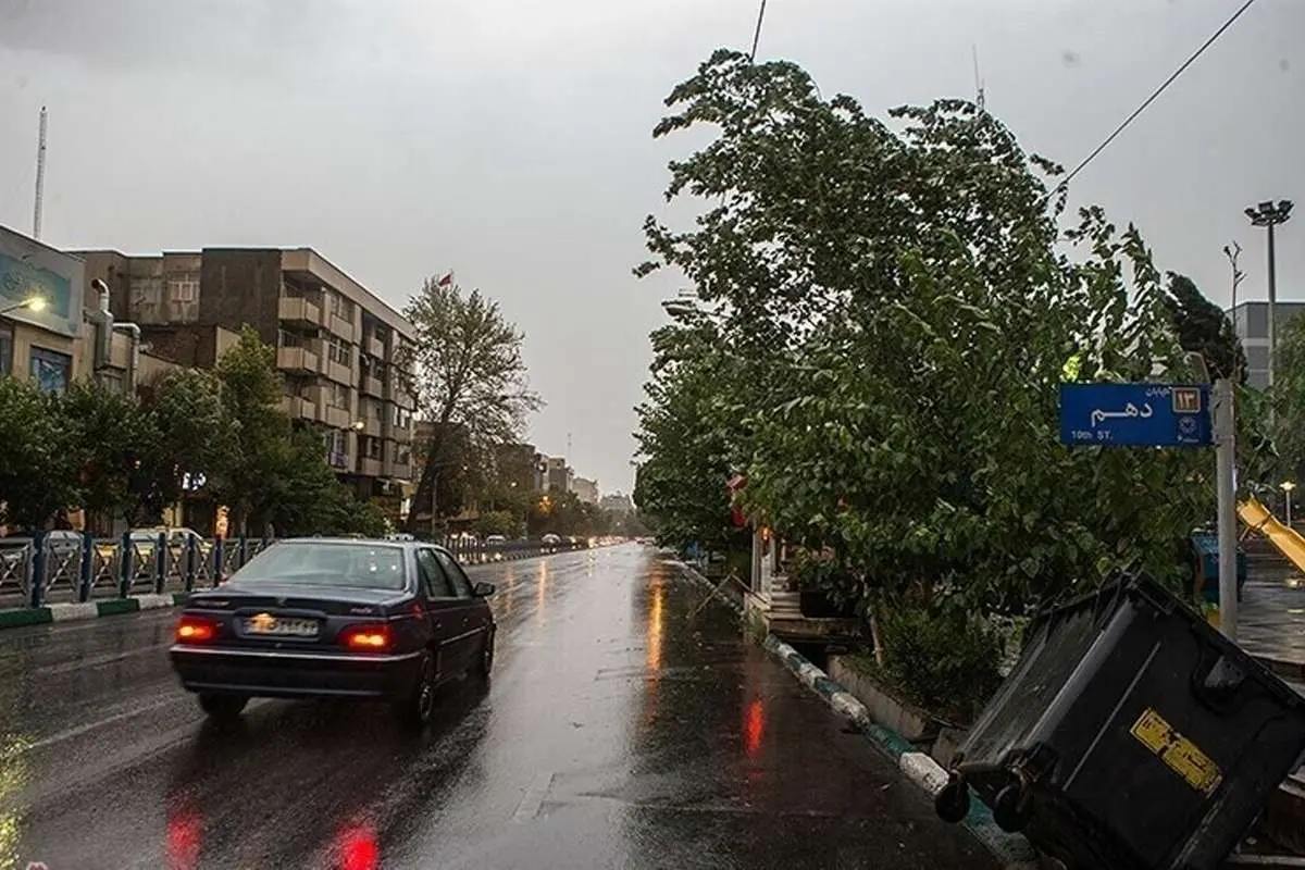رگبار همراه با وزش باد شدید ۲۳ استان را فرا میگیرد