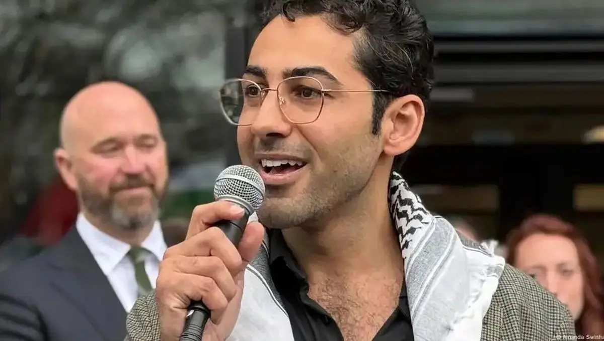 ببینید؛ محسن مهدوی، دانشجوی حامی فلسطین آزاد شد
